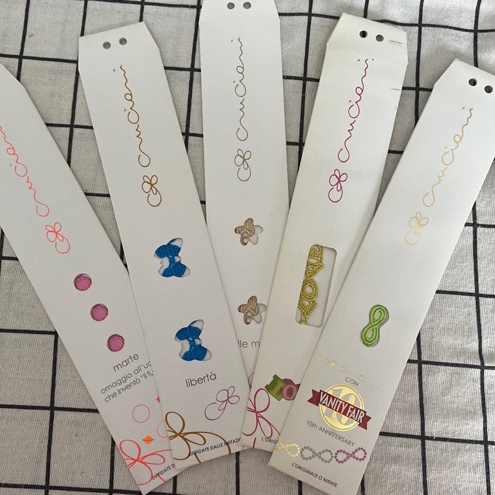 Brand New Full Packing Cruciani lace Bracelet x 5